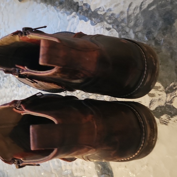 Aston Grey Men's Brown Leather Boots - Picture 4 of 8